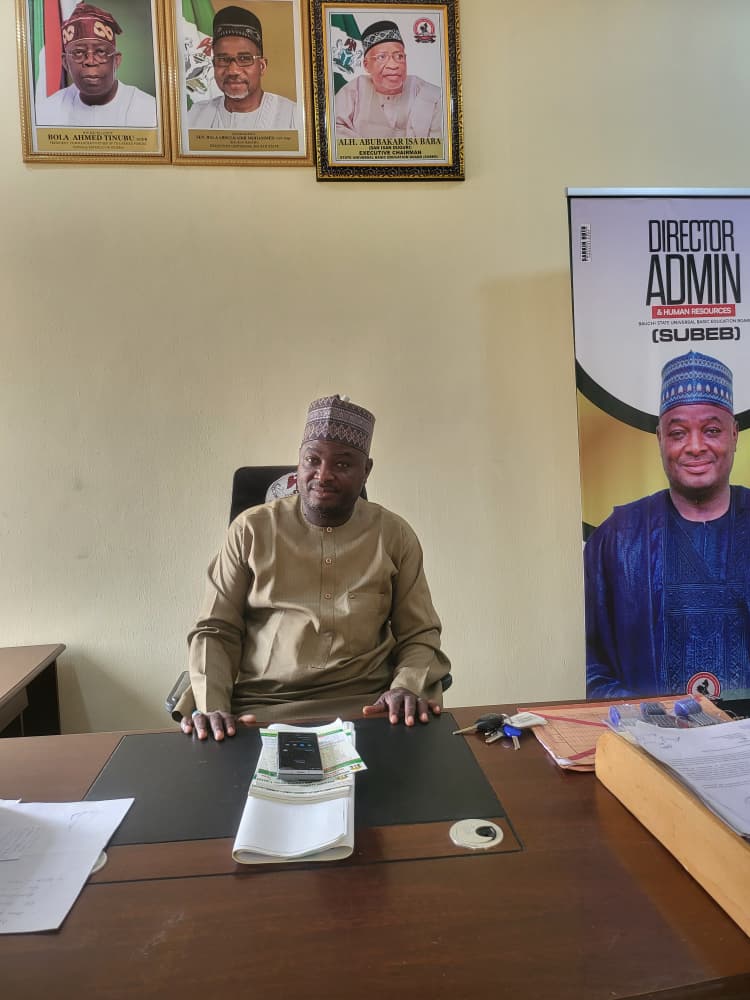 BAUCHI SUBEB Chairman moves to New Office build by his predecessor this Monday.